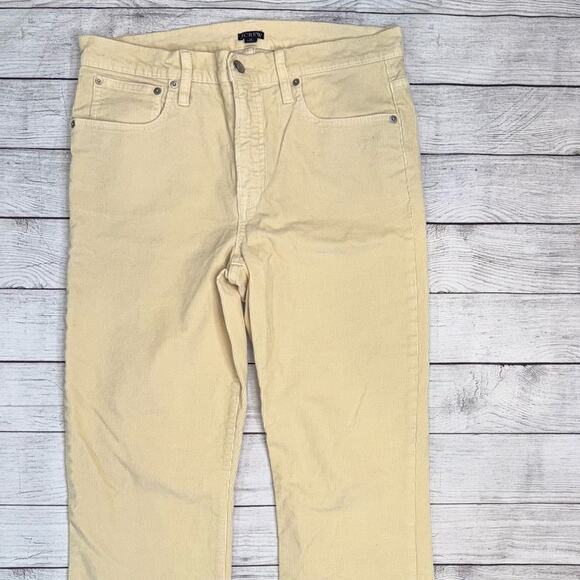 J. Crew NEW Women's Slim-Straight Corduroy Pants in Pale Bone  Size 30 - Picture 6 of 11